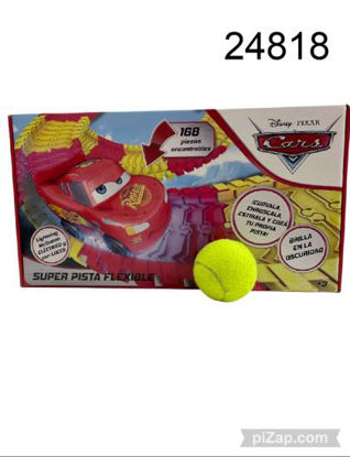 Imagen de PISTA DE CARS FLEXIBLE 168 PCS MEDIANA 6.25
